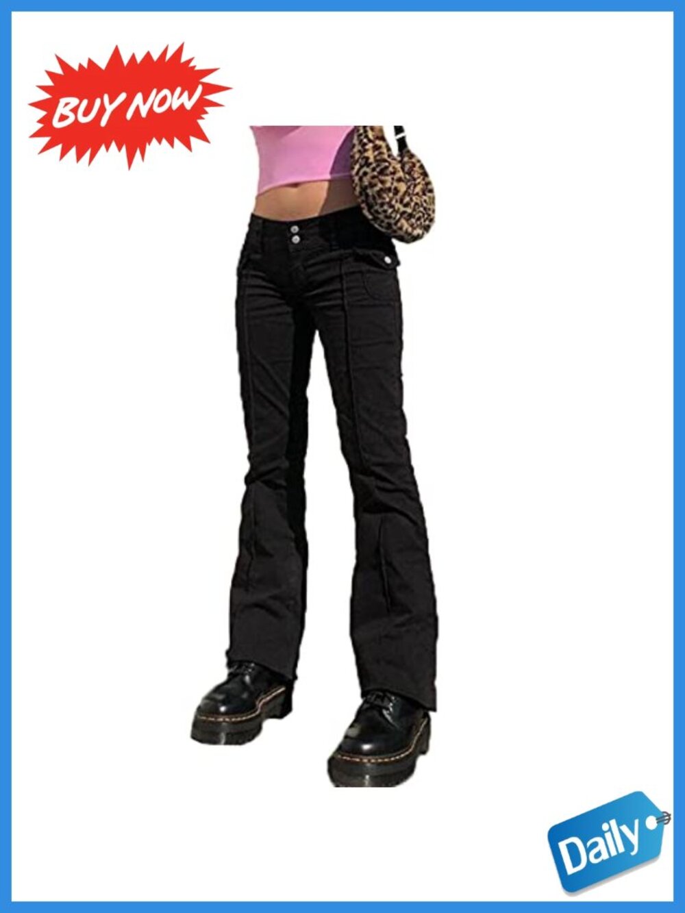 Stretch Low Rise Flare Pants Women Y2k Bell Bottom Streetwear